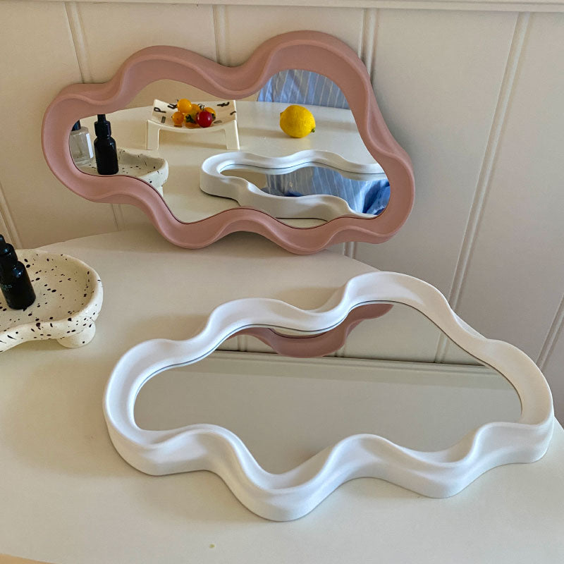 Miroir de maquillage nuages-commode, mural, pour coiffeuse