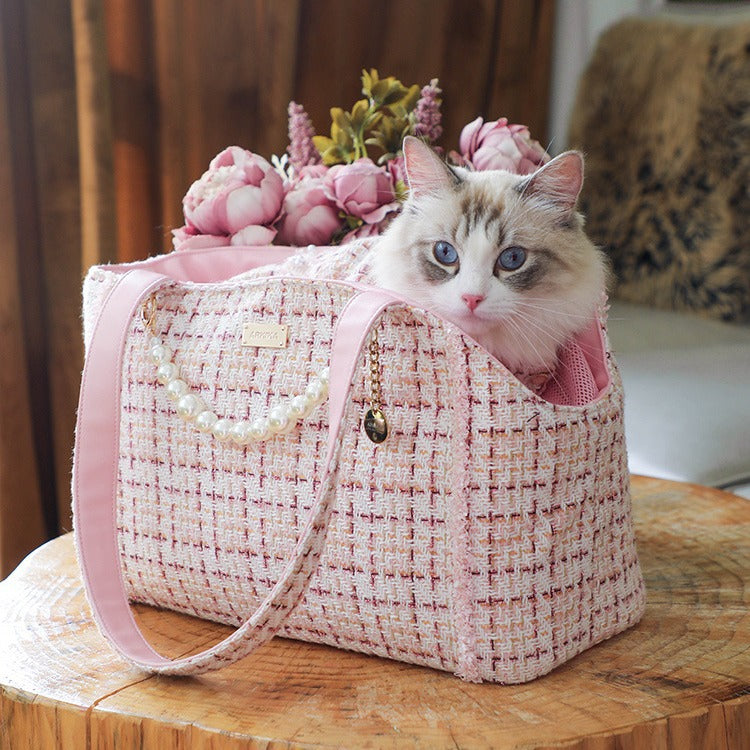 Sac de transport pour petit chien ou chat avec bandoulière