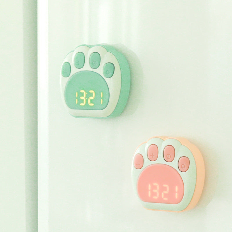 Cat's Claw Mini Alarm Clock Simple Luminous Mute