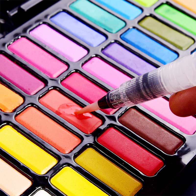 40 Pieces Solid Watercolor Painting Set 36 Colors Paints
