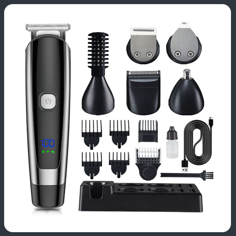 6 In 1 Digital Display Hair Cutting Set Electric Hair Clipper