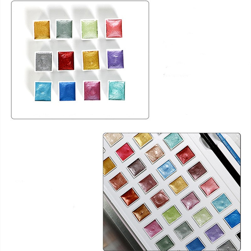 Solid Pearlescent Watercolor