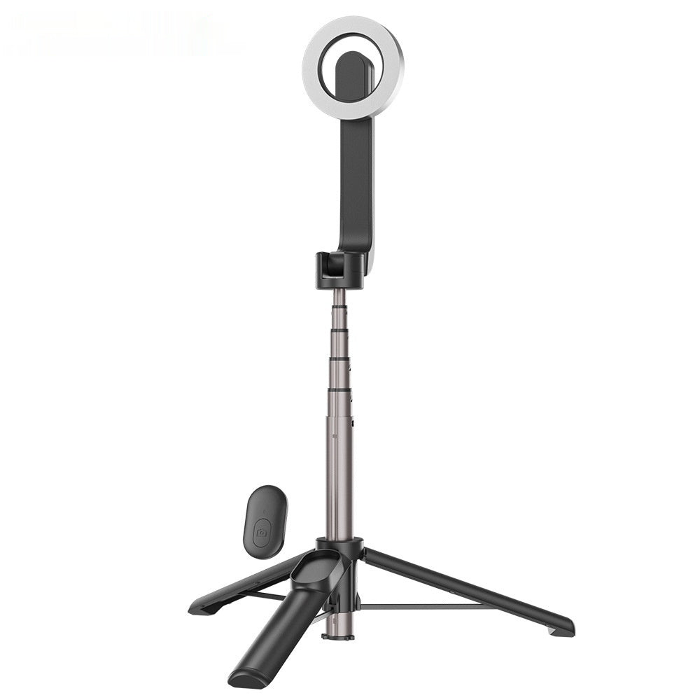 Perche à selfie mini pour téléphone portable magnétique avec télécommande Bluetooth et trépied en alliage d'aluminium