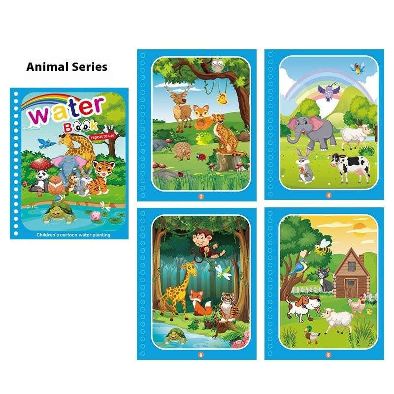 Children's Creative Magic Water Painting Book