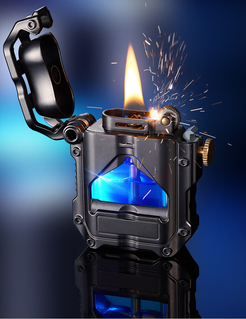 Kerosene Lighter Transparent Metal Personality