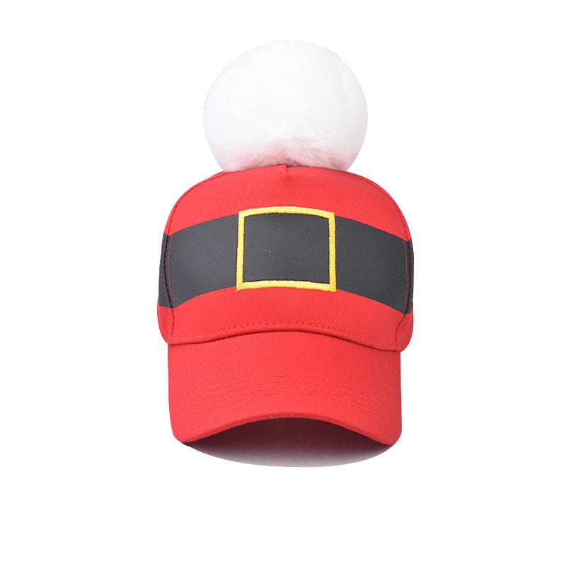 Casquette de baseball de Noël assortie à la boule de poils