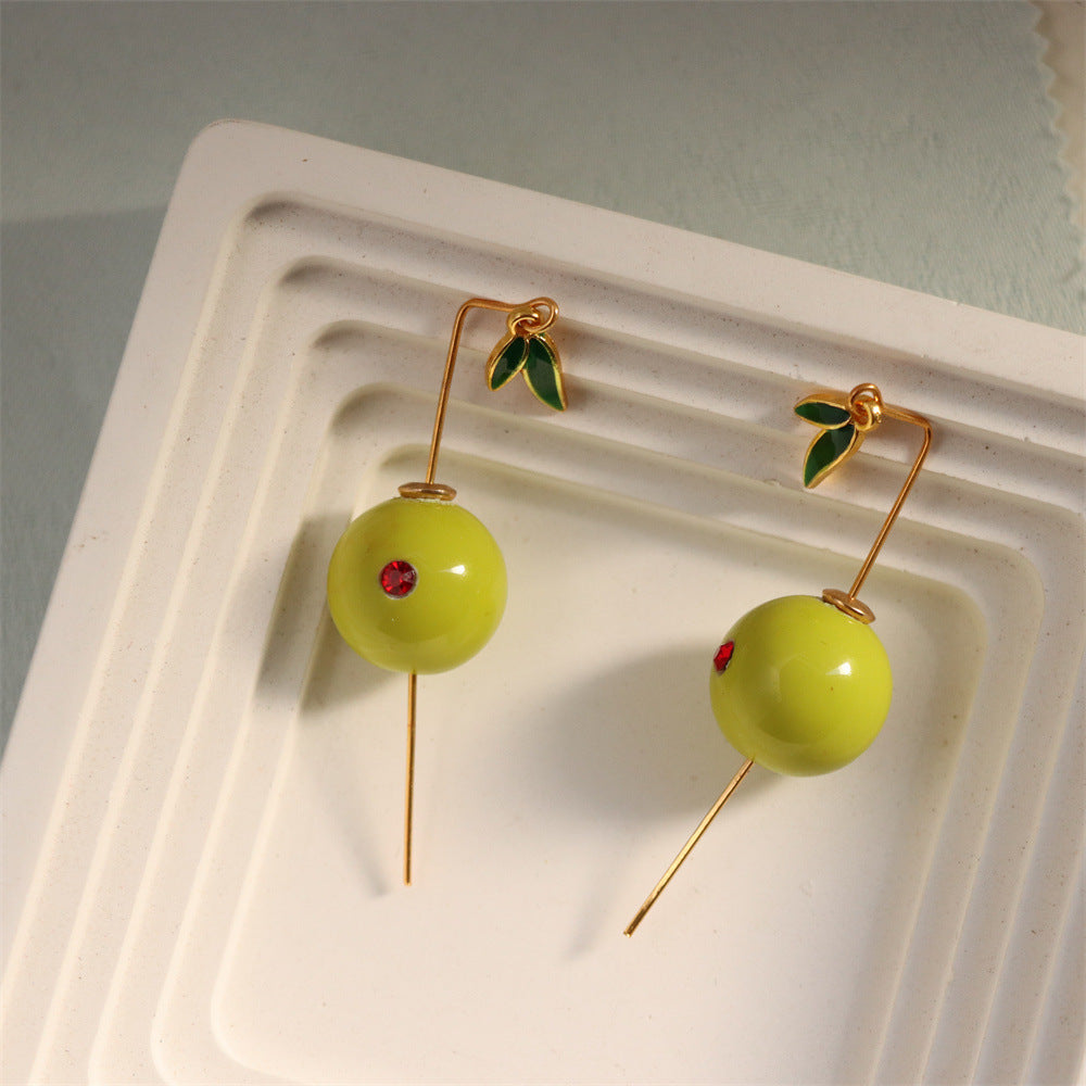 Green Earrings INS Design Popular New