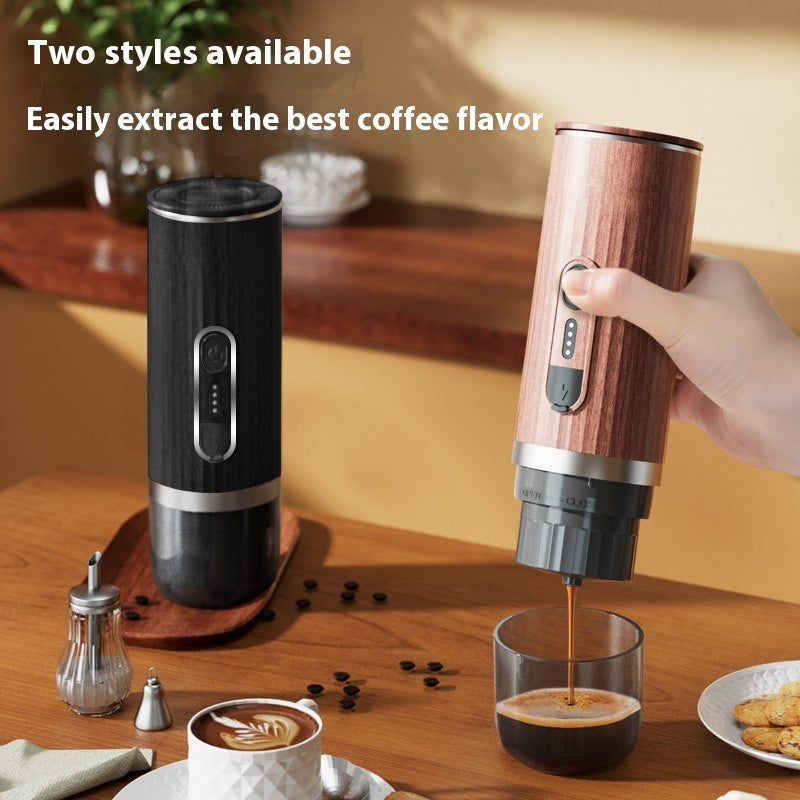 Capsule Coffee Machine Wireless Heating Portable Italian Automatic Concentrated Capsule Ground Coffee Three-in-one