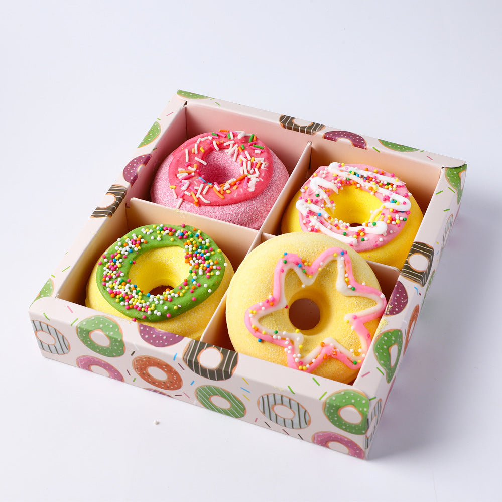Kit de sels de bain en forme de donut pour enfants