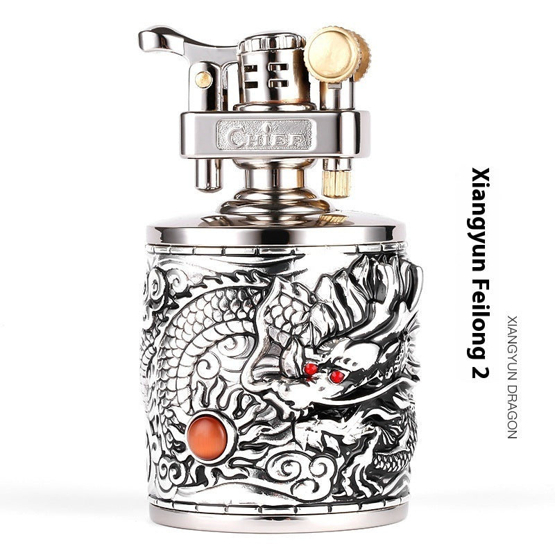 Leader Kerosene Lighter Flying Dragon Three-dimensional Relief Craft Ornaments