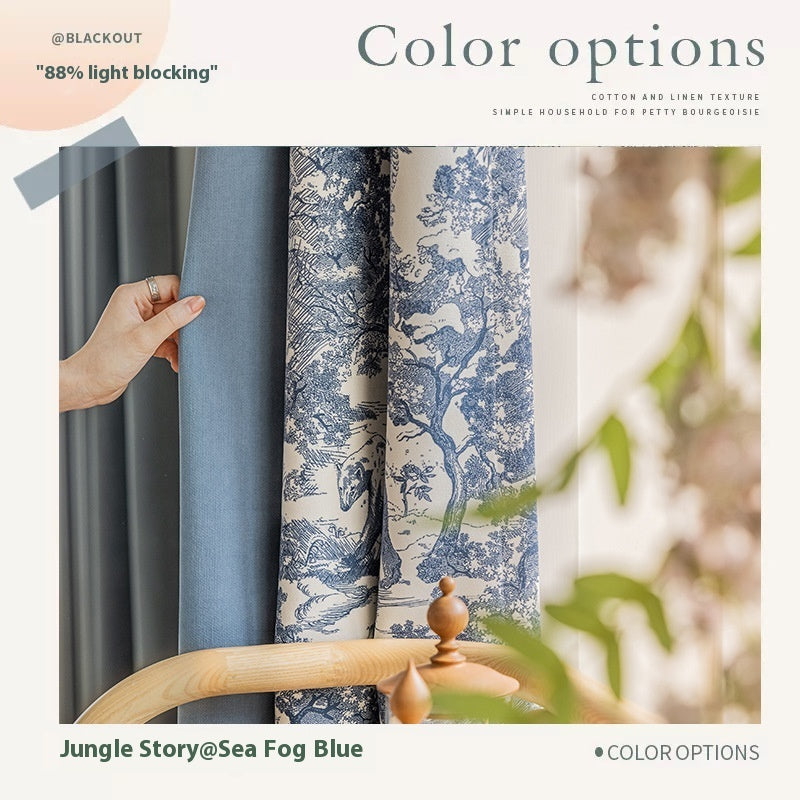 French Chenille Curtain High Shading Bedroom