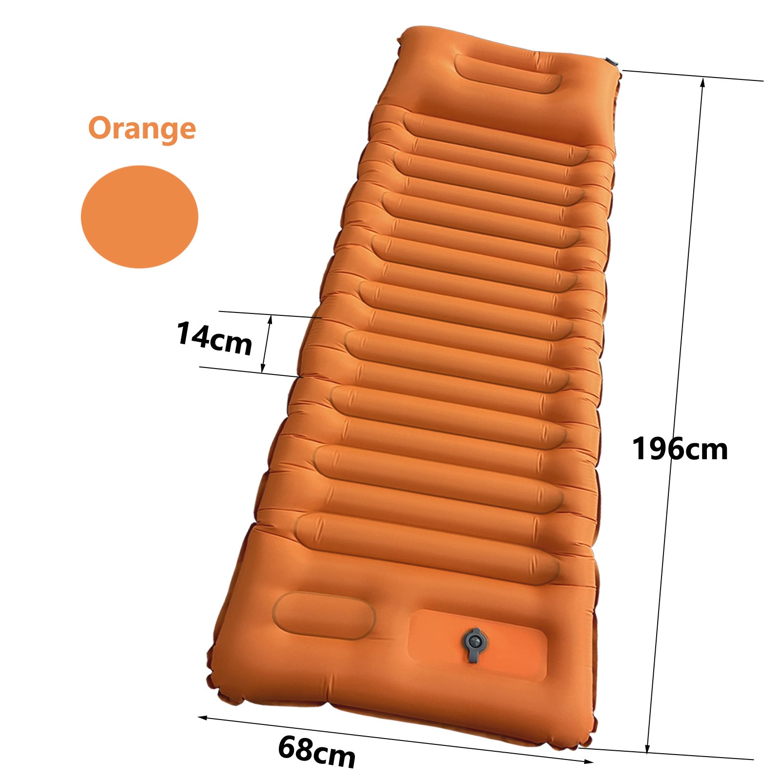 Matelas de camping gonflable léger et portable à pédale pour l'extérieur