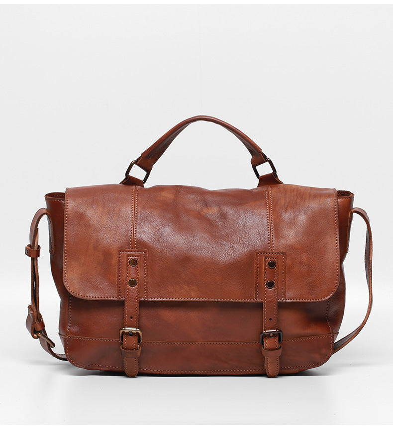 Men's Retro Leather Shoulder Bag