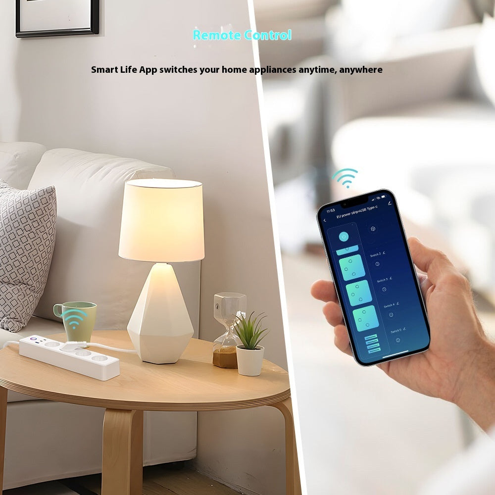 Graffiti Smart WiFi European Standard Power Strip Home