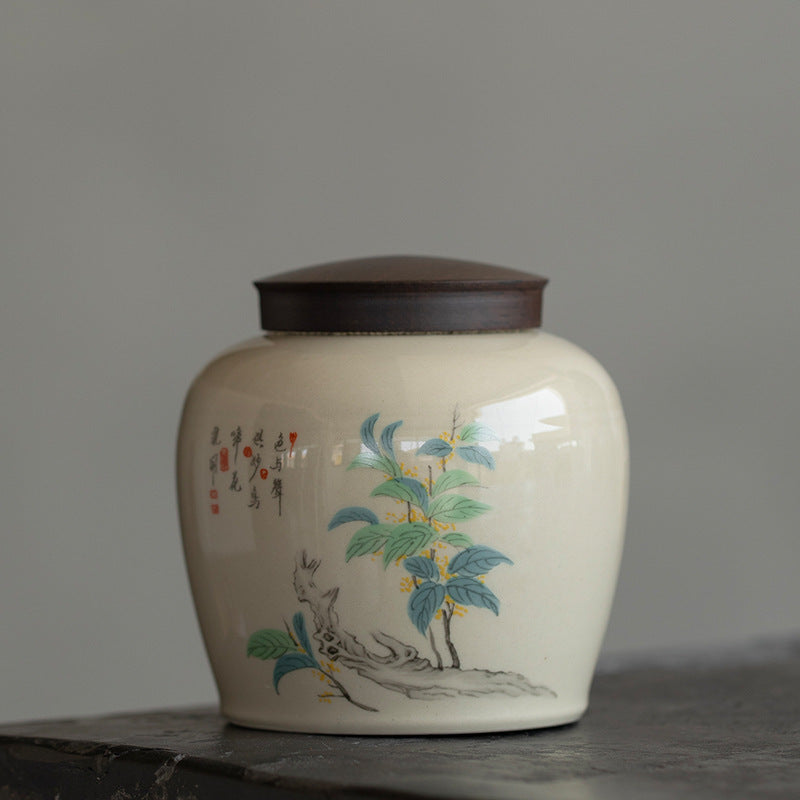 Boîte de conservation en porcelaine, pot de conservation.