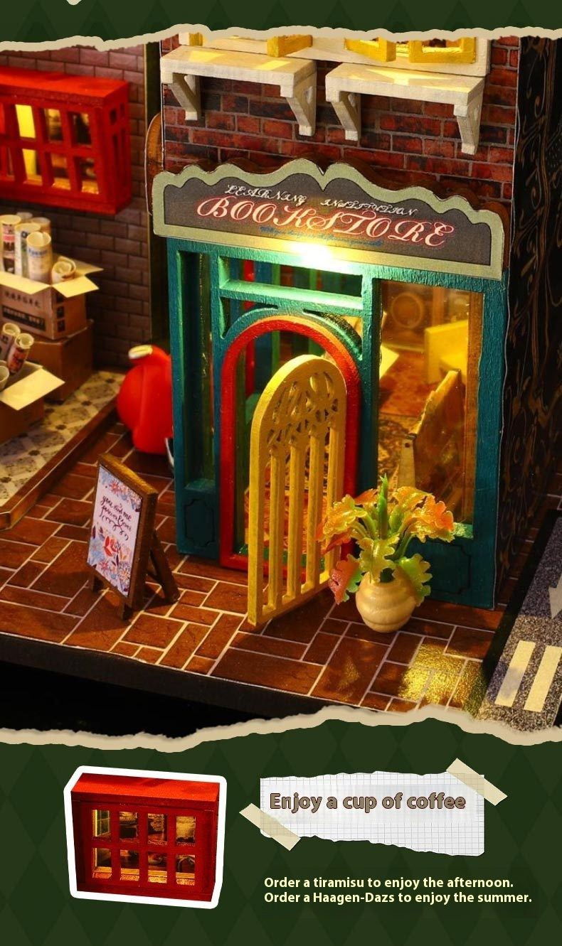 Maison de campagne DIY Scarborough Art House Cadeau DIY Jouet Maisonnette Book Stand