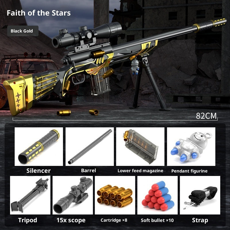 Sniper Soft Bullet Gun Children's Manual Toy