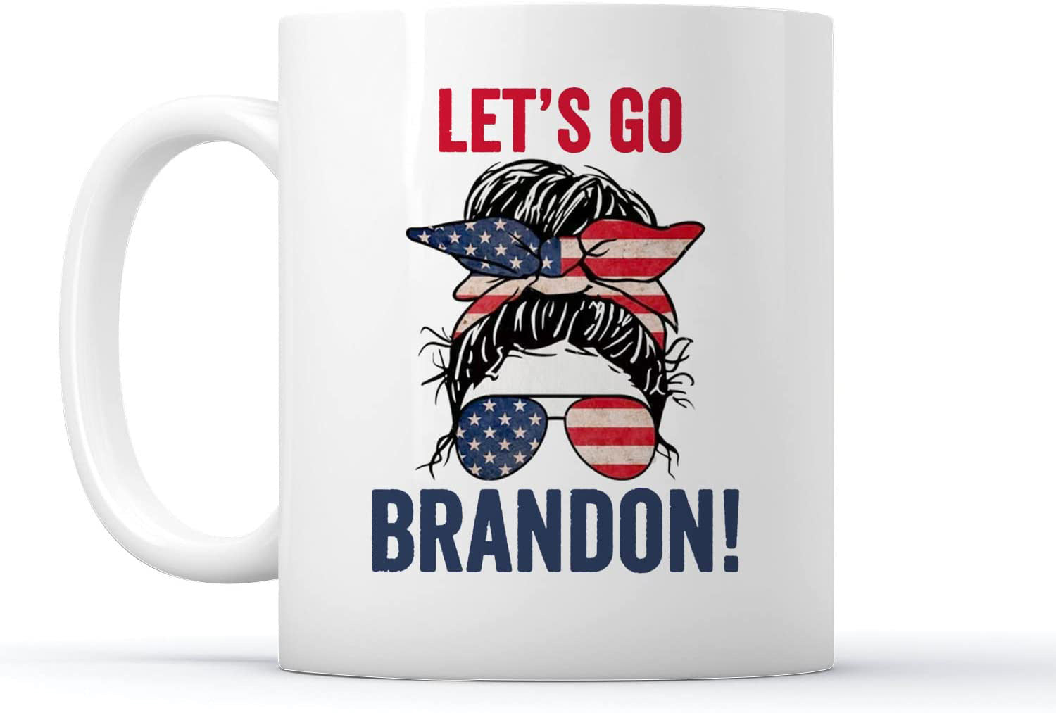 Let's Go Brandon Tasse à café en céramique Tasse à thé et à eau Anglais