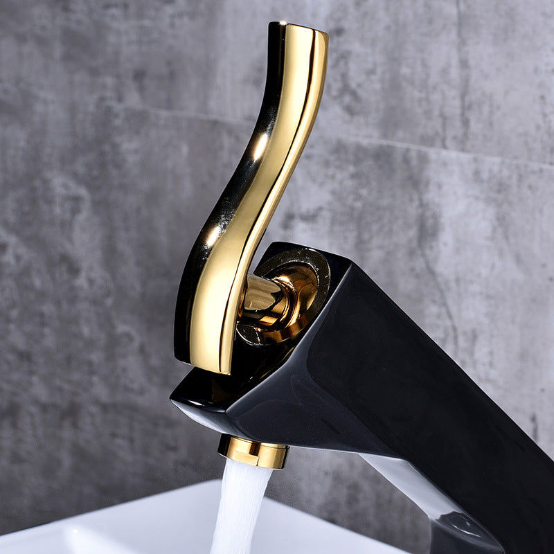 Hotel European-style Frosted Color Basin Hot And Cold Mixing Faucet