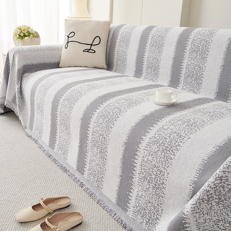Simple Striped High-grade One-piece Sofa Cover Cloth