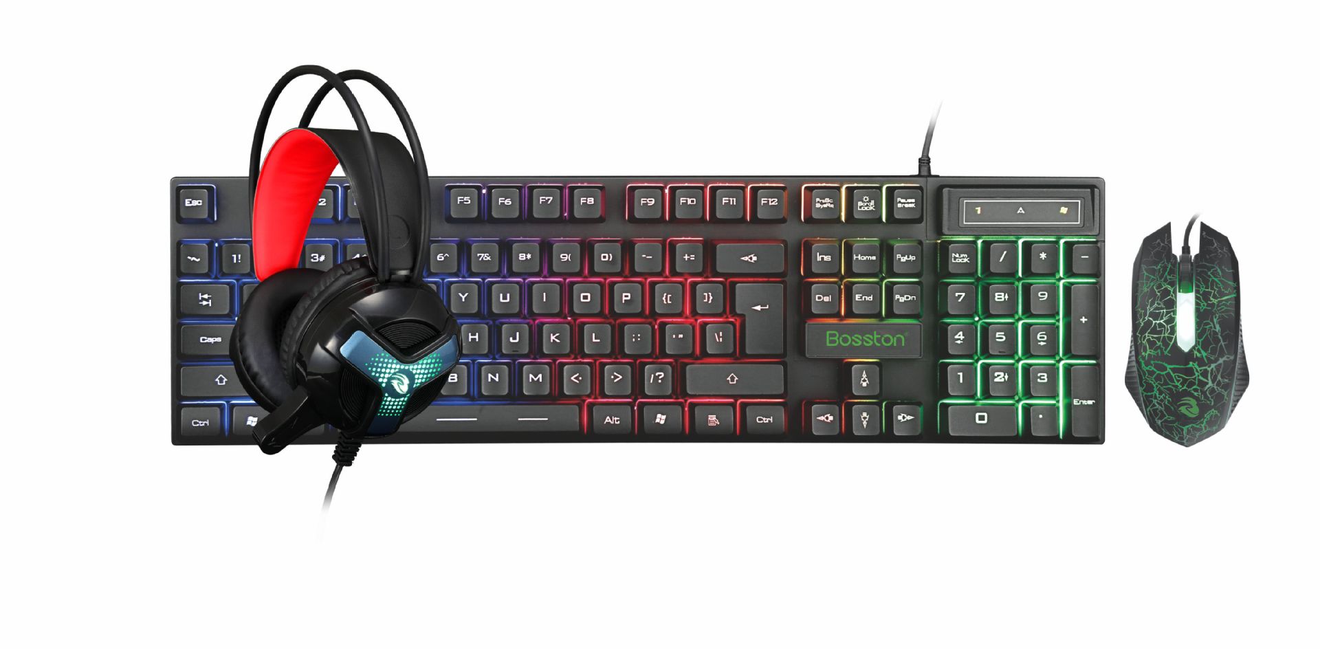 Thunder Wolf Keyboard Mouse Suit Game Luminous Game Office Home