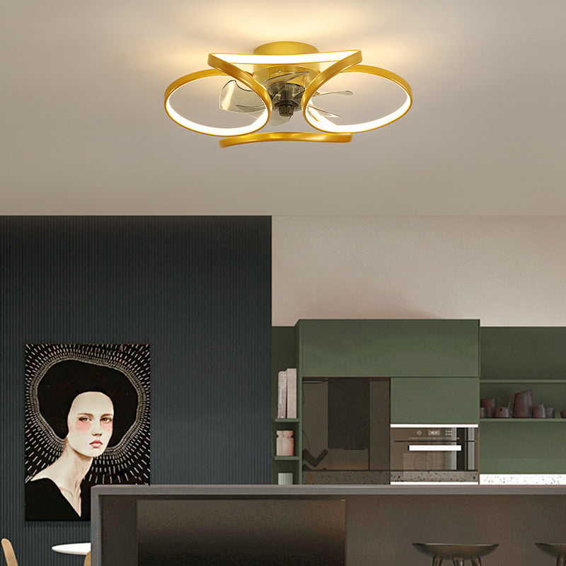 Modern Minimalist Ceiling Fan Lamp Invisible