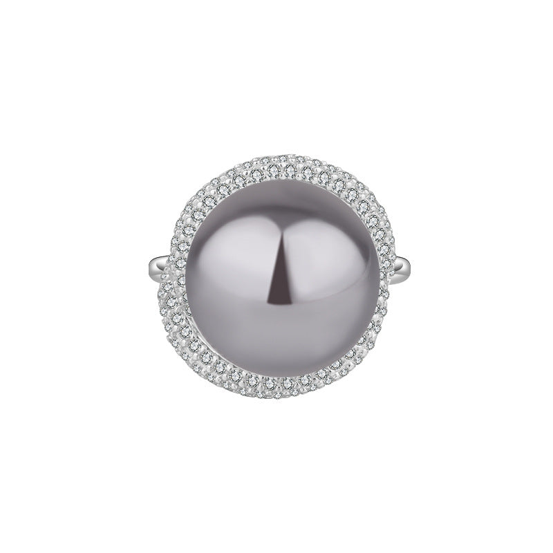 Ensemble pendentif femme en argent S925, opale incrustée et nacre
