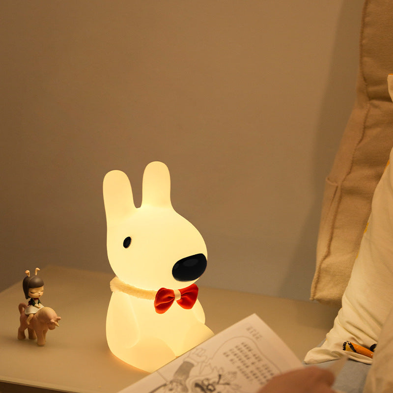 Lampe de nuit créative mode chien rechargeable