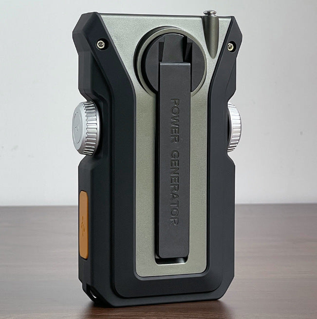 Multifunctional Outdoor Solar-powered Hand-shake Radio Flashlight