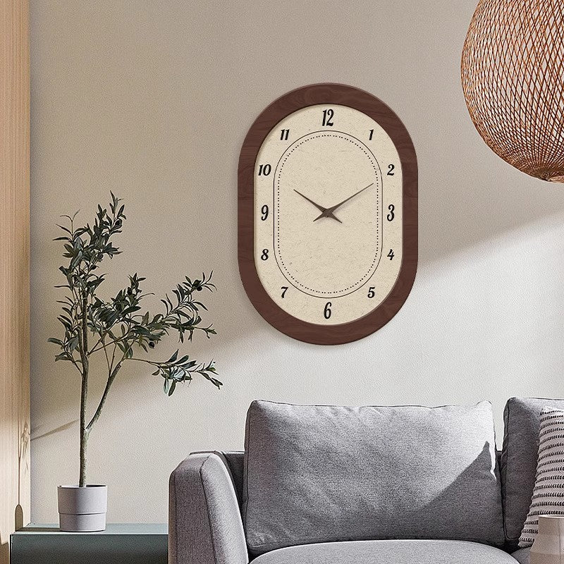 French Style Wooden Clocks Cloud Wall Clock Living Room High Sense