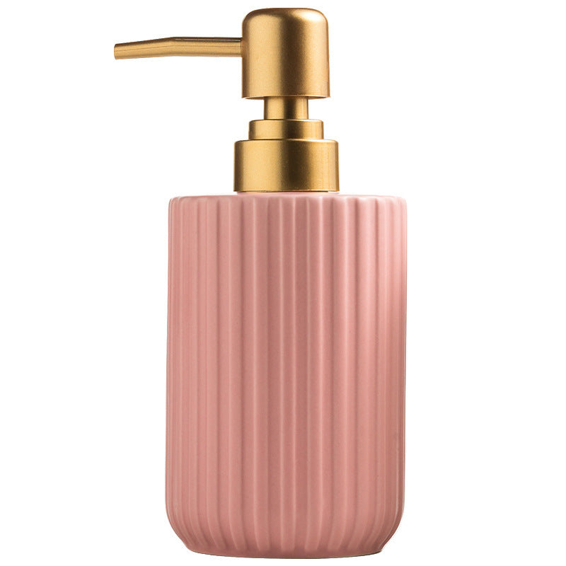 Simple Ceramic Emulsion Hand Sanitizer Shower Gel Shampoo Travel Bottle