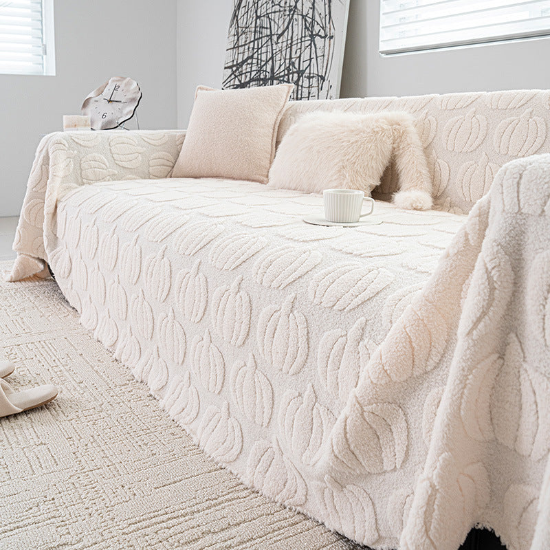 Full Covered High-grade Comfortable Cotton Velvet Sofa Blanket
