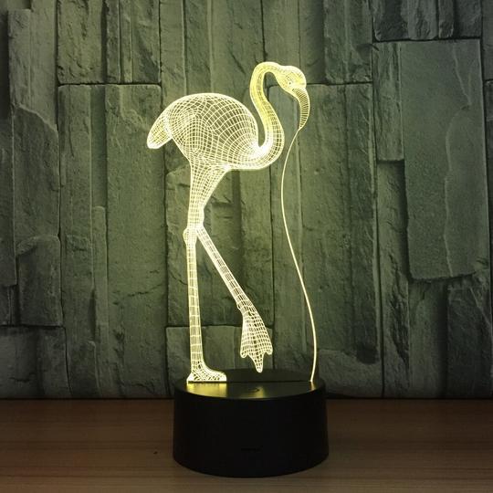 Lampe de Table 3D LED Visuelle Télécommande Tactile Colorée Cadeau Petite Lampe