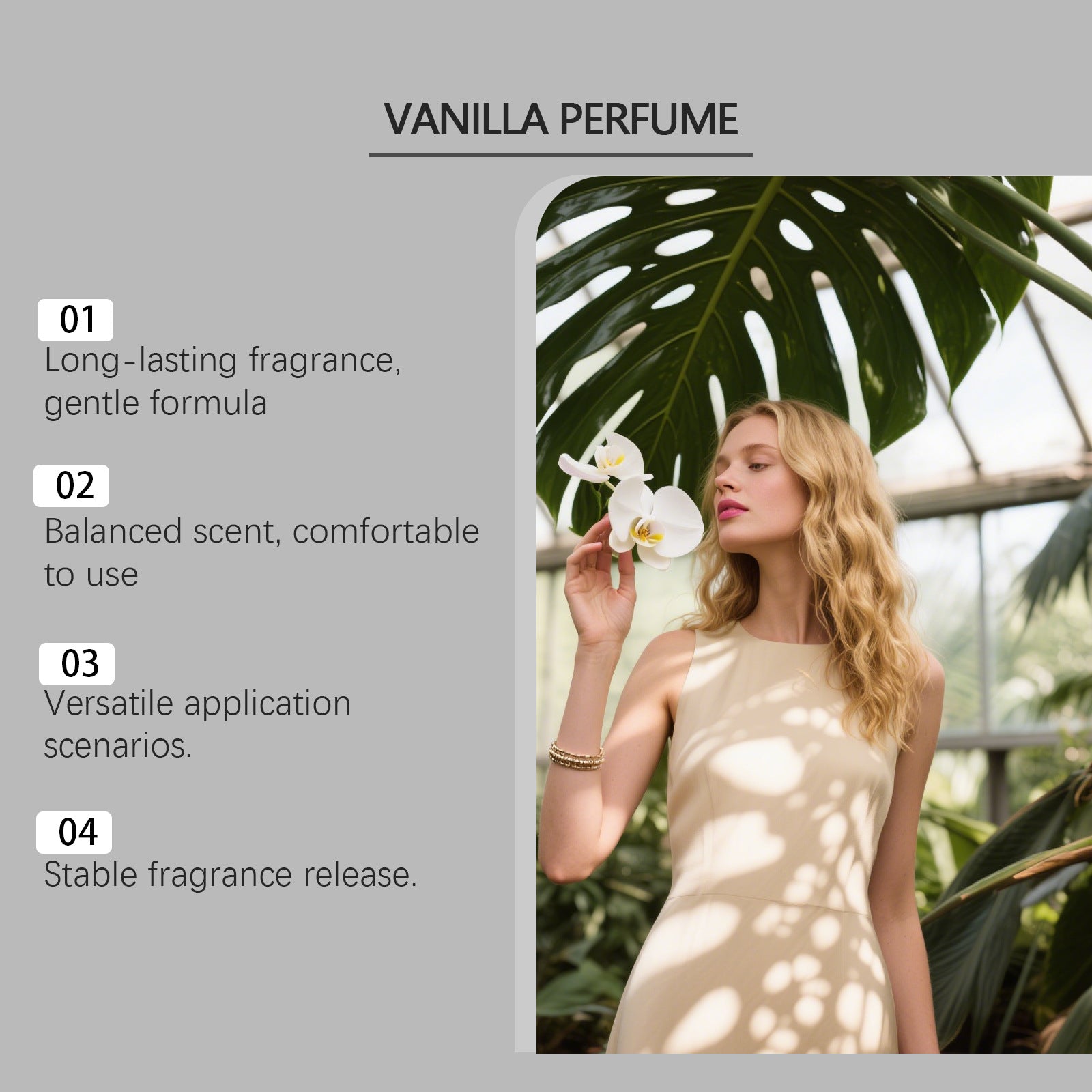 Soft, Delicate Vanilla Fragrance