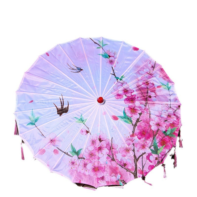 Parapluie en soie imprimée style spectacle et performance Parapluie en papier huilé