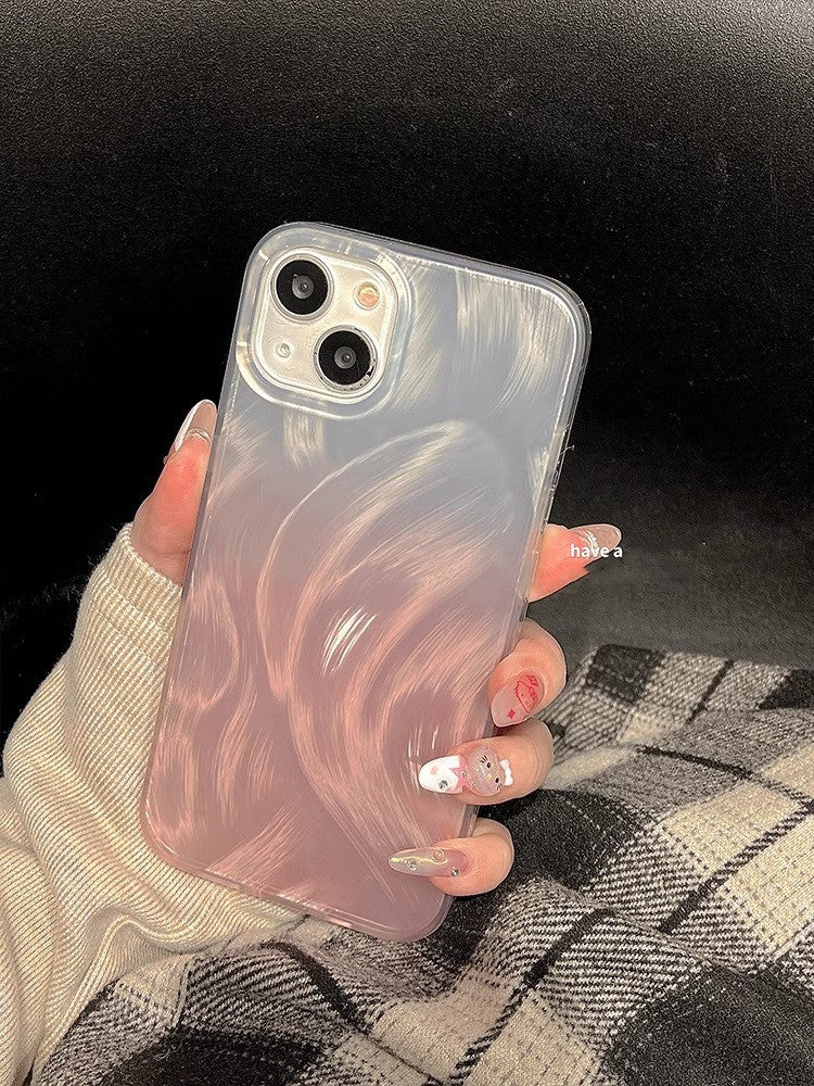 High-grade Light Luxury Feather Yarn Phone Case