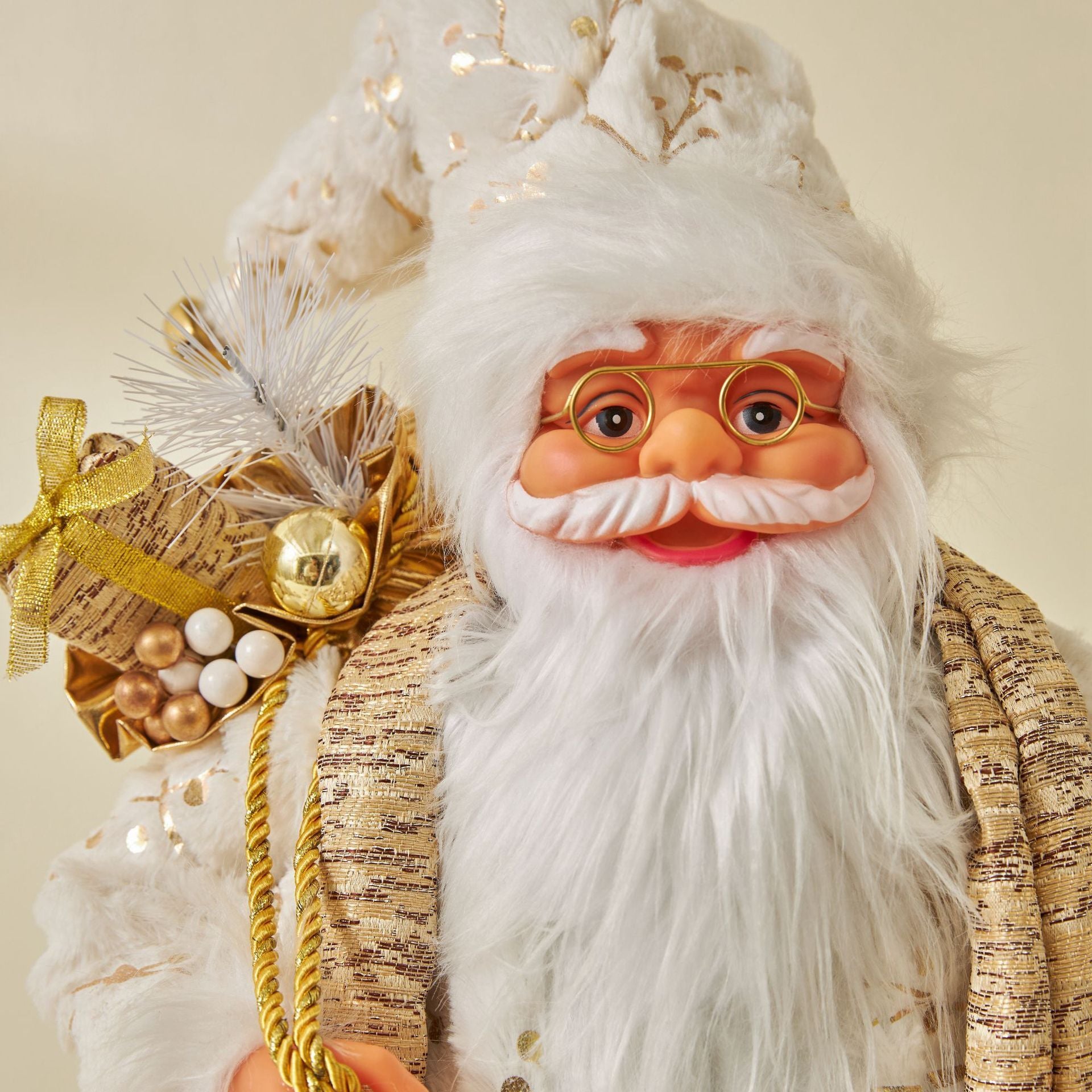 Décorations de Noël Pères Noël dorés