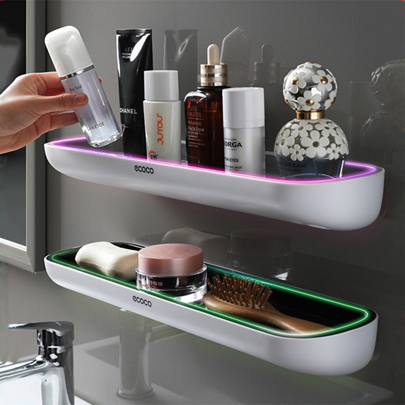 Meuble de rangement WC pour salle de bain, sans perçage, support mural