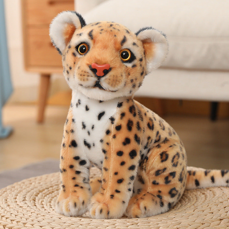 Jouets en peluche de léopard des neiges Fashion Squat