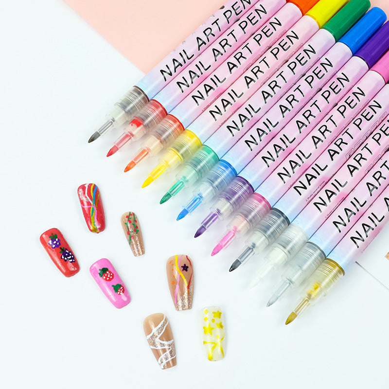 Stylo Peinture Pigment Acrylique pour Ongles Câble de Modélisation DIY