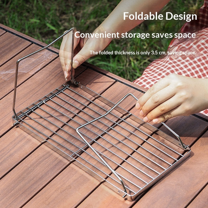 Foldable Portable Stainless Steel Outdoor Grill Head Stand