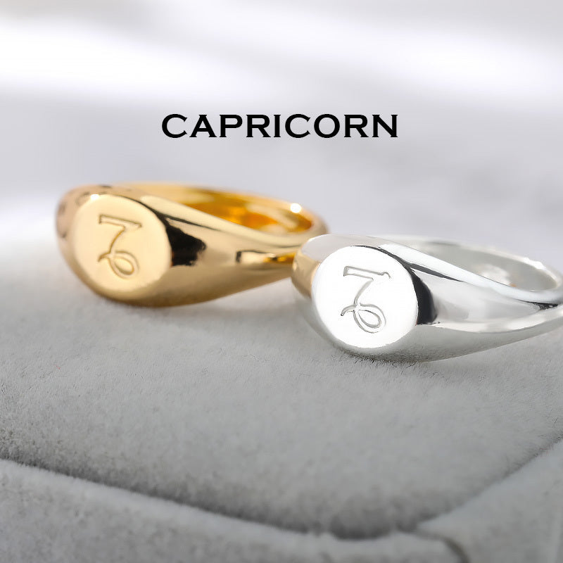 Male And Female Twelve Constellations One Ring