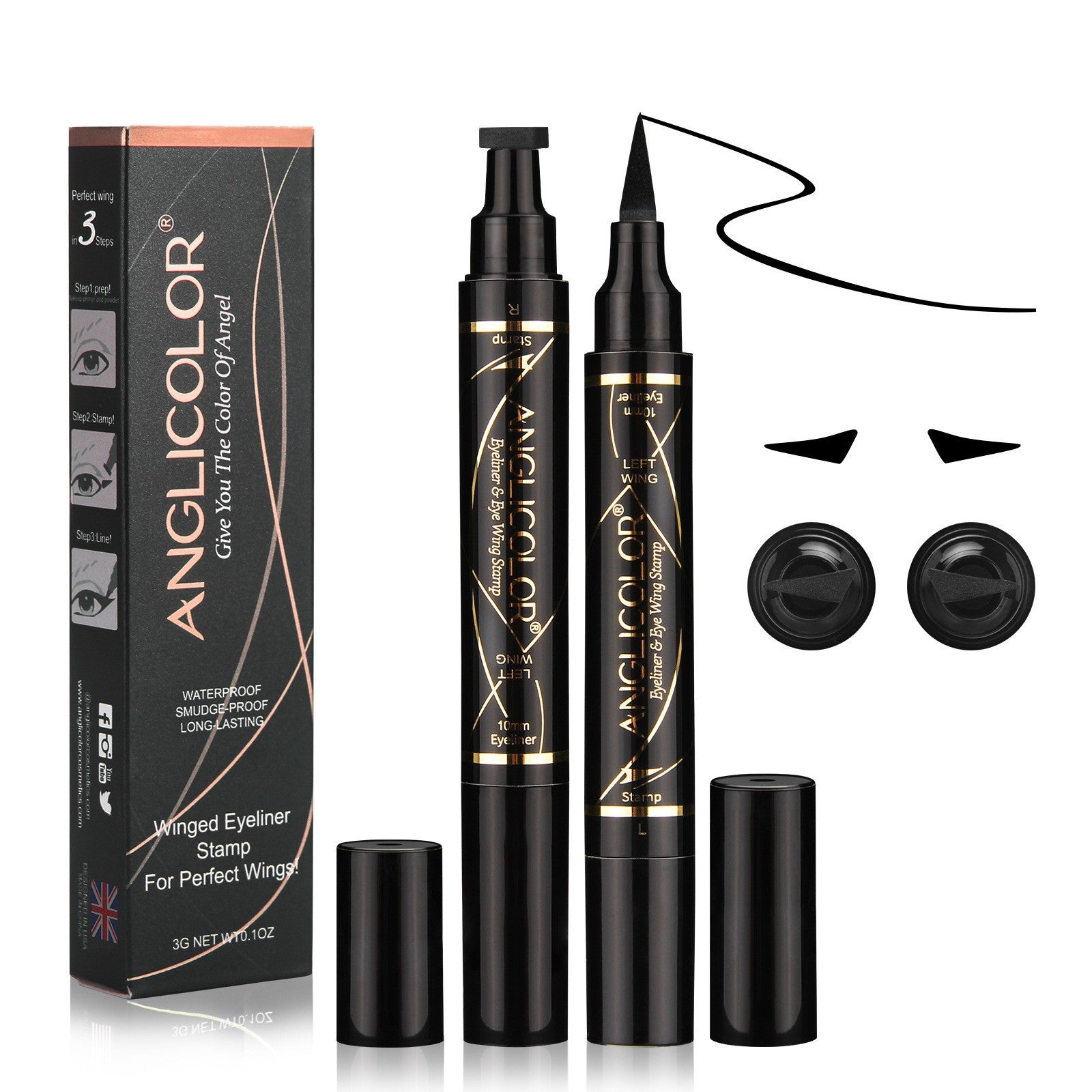 Maquillage Eyeliner Double Tête Imperméable et Anti-Transpiration