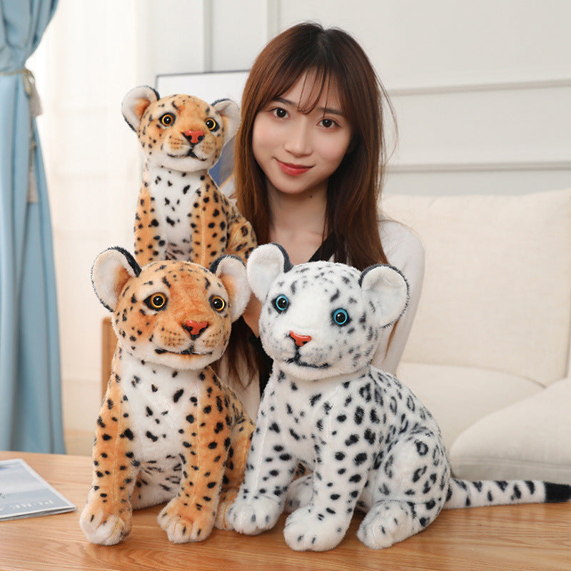Jouets en peluche de léopard des neiges Fashion Squat