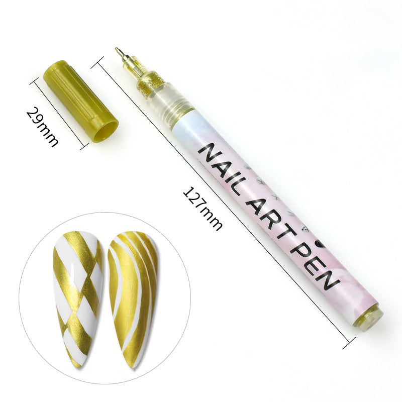 Stylo Peinture Pigment Acrylique pour Ongles Câble de Modélisation DIY