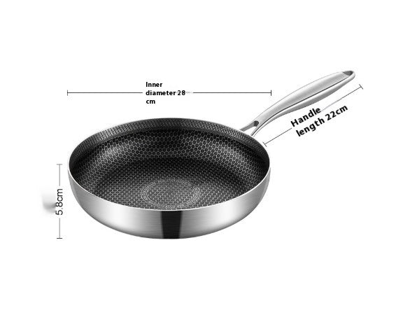 316 Stainless Steel Honeycomb Non-stick Pan