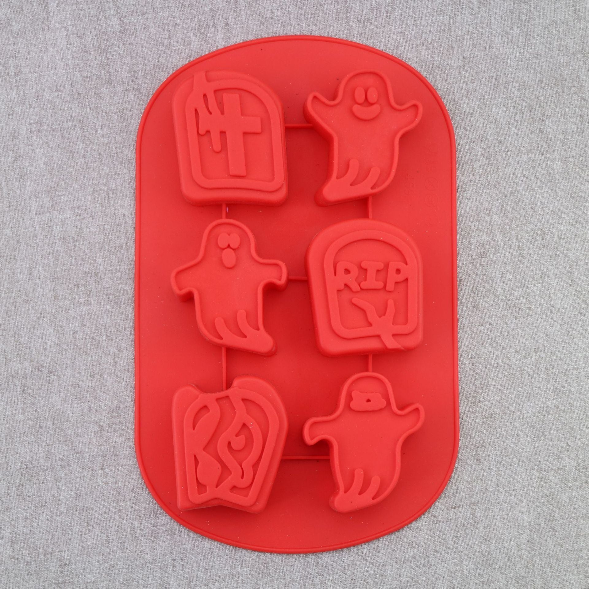 Molde de silicona para hornear pasteles con diseño de casa encantada de Halloween