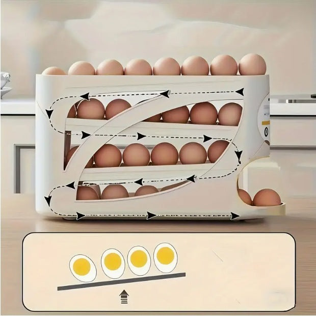 Boîte de rangement d'œufs coulissante pour réfrigérateur