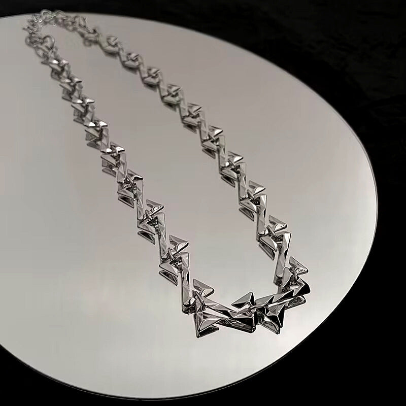 Hip Hop Cool Z Letter Splicing Boys Necklace