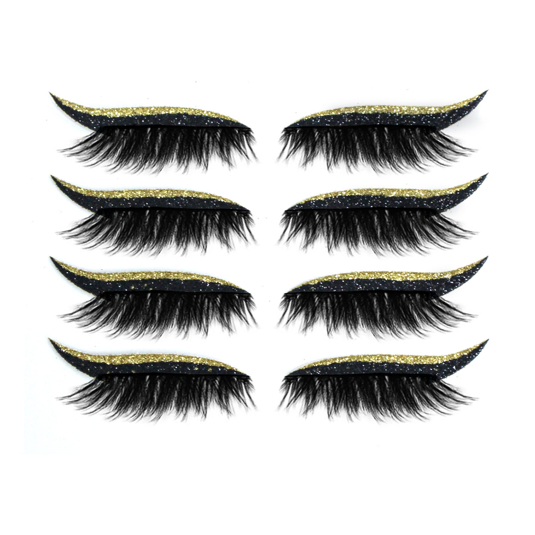 Faux cils 3D magnétiques, 4 paires de cils autocollants sans colle